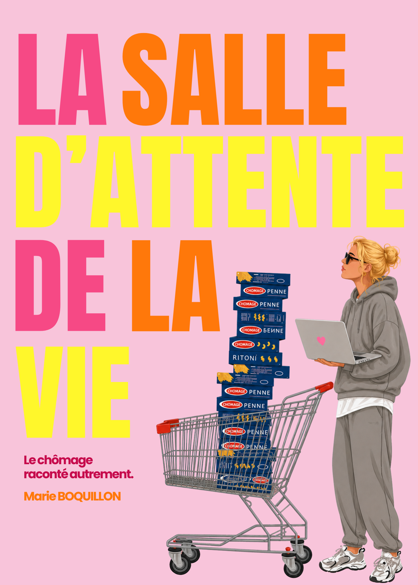 Couverture du livre La salle d'attente de la vie, de Marie Boquillon